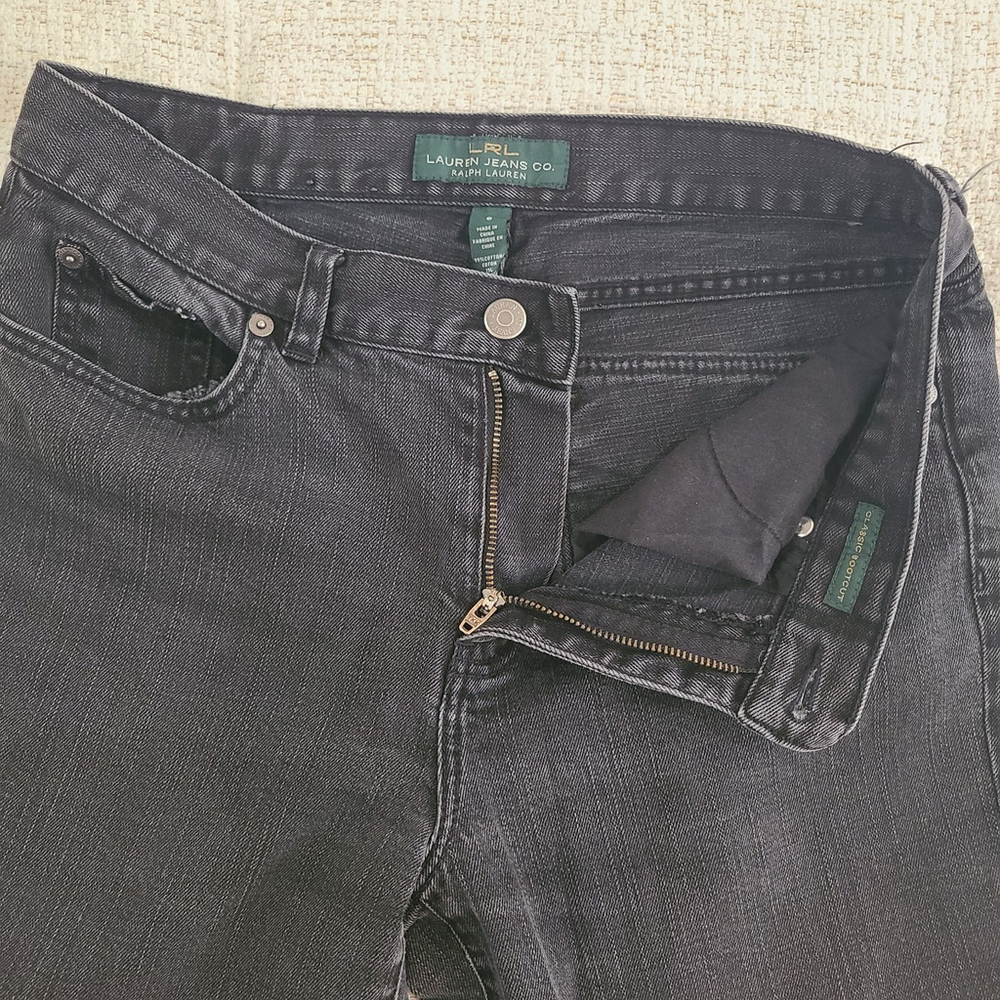 Lauren Ralph Lauren Women's Boot Cut Jeans - Charcoal - Picture 8 of 9